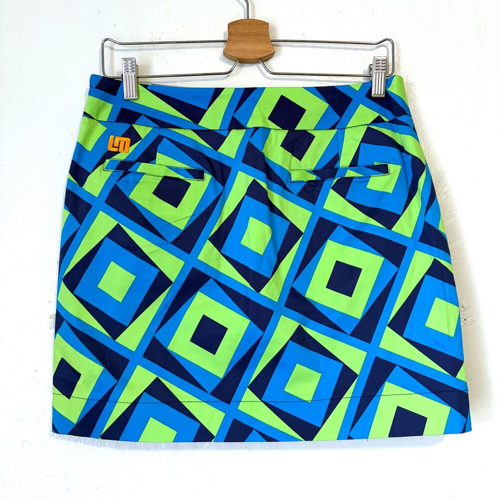 Loudmouth Ladies NWT Fairway Island Green Classic Golf Skort Size 4 - Picture 2 of 10